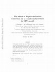 Research paper thumbnail of The Effect of Higher Derivative Correction on η/s and Conductivities in STU Model