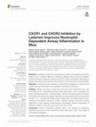 Research paper thumbnail of CXCR1 and CXCR2 Inhibition by Ladarixin Improves Neutrophil-Dependent Airway Inflammation in Mice