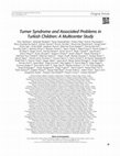 Research paper thumbnail of Turner Syndrome and Associated Problems in Turkish Children: A Multicenter Study