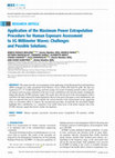 Research paper thumbnail of Application of the Maximum Power Extrapolation Procedure for Human Exposure Assessment to 5G Millimeter Waves: Challenges and Possible Solutions