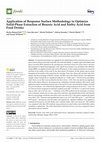 Research paper thumbnail of Application of Response Surface Methodology to Optimize Solid-Phase Extraction of Benzoic Acid and Sorbic Acid from Food Drinks