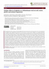 Research paper thumbnail of Unique Effects of Alginite as a Bituminous Rock on Soil, Water, Plants and Animal Organisms – Review