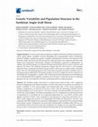 Research paper thumbnail of Genetic Variability and Population Structure in the Sardinian Anglo-Arab Horse