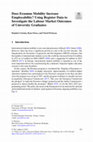 Research paper thumbnail of Does Erasmus Mobility Increase Employability? Using Register Data to Investigate the Labour Market Outcomes of University Graduates