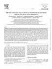 Research paper thumbnail of High-dose tranexamic acid is related to increased risk of generalized seizures after aortic valve replacement