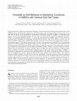 Research paper thumbnail of Crosstalk on Cell Behavior in Interactive Cocultures of hMSCs with Various Oral Cell Types