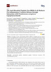 Research paper thumbnail of The Anti-Microbial Peptide (Lin-SB056-1)2-K Reduces Pro-Inflammatory Cytokine Release through Interaction with Pseudomonas aeruginosa Lipopolysaccharide