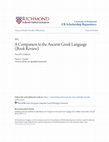 Research paper thumbnail of A Companion to the Ancient Greek Language (Book Review)