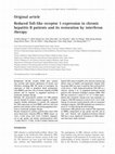 Research paper thumbnail of Reduced Toll-Like Receptor 3 Expression in Chronic Hepatitis B Patients and Its Restoration by Interferon Therapy