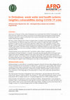 Research paper thumbnail of In Zimbabwe, Weak Water and Health Systems Heighten Vulnerabilities during COVID-19 Crisis