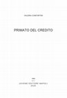 Research paper thumbnail of Primato del credito