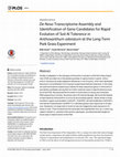 Research paper thumbnail of De novo transcriptome assembly and the identification of gene-associated single-nucleotide polymorphism markers in Asian and American ginseng roots