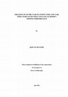 Research paper thumbnail of The Effects Of Pre-Task Planning Time And Task Structure On Second Language Learner’s Writing Performance