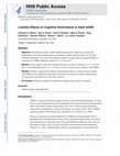 Research paper thumbnail of Lobeline Effects on Cognitive Performance in Adult ADHD