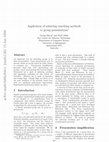 Research paper thumbnail of Applications of substring searching to group presentations