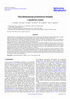 Research paper thumbnail of One-dimensional prominence threads