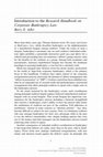 Research paper thumbnail of Introduction to the Research Handbook on Corporate Bankruptcy Law