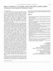 Research paper thumbnail of Reply to ‘Comment on “A systematic review of the efficacy of globus pallidus stimulation in the treatment of Parkinson’s disease”’