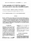 Research paper thumbnail of In vitro metabolism of GV150013X by using liver microsomes and liver tissue slices from different species