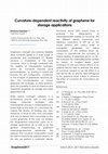 Research paper thumbnail of Curvature-dependent reactivity of graphene for storage applications