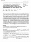 Research paper thumbnail of The chronic effect of pulsed 1800 MHz electromagnetic radiation on amino acid neurotransmitters in three different areas of juvenile and young adult rat brain