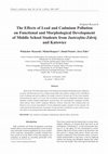 Research paper thumbnail of The Effects of Lead and Cadmium Pollution on Functional and Morphological Development of Middle School Students from Jastrzębie-Zdrój and Katowice