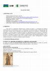 Research paper thumbnail of Plano de Curso: História do Direito (graduação) – 2/2022