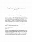 Research paper thumbnail of Binding bound variables in epistemic contexts