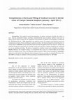 Research paper thumbnail of Completeness criteria and filling of medical records in dental clinic of Cianjur General Hospital (January - April 2011)