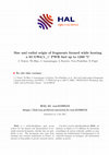 Research paper thumbnail of Size and radial origin of fragments formed while heating a 83 GWd/t$_U$ PWR fuel up to 1200 °C