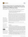 Research paper thumbnail of Proposal of Priority Schemes for Controlling Electric Vehicle Charging and Discharging in a Workplace Power System with High Penetration of Photovoltaic Systems