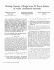 Research paper thumbnail of Hosting capacity of large scale PV power station in future distribution networks