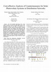 Research paper thumbnail of Cost-effective analysis of countermeasures for solar photovoltaic systems in distribution networks