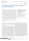 Research paper thumbnail of An Osteoblast Origin for Craniofacial Dysplasia in Neurofibromatosis Type I