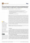 Research paper thumbnail of Non-Local Sensitivity Analysis and Numerical Homogenization in Optimal Design of Single-Wall Corrugated Board Packaging