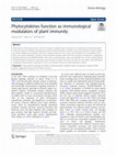 Research paper thumbnail of Phytocytokines function as immunological modulators of plant immunity