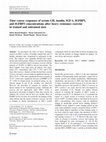 Research paper thumbnail of Time course responses of serum GH, insulin, IGF-1, IGFBP1, and IGFBP3 concentrations after heavy resistance exercise in trained and untrained men