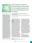 Research paper thumbnail of Clinical Comparison of Topical 2.5% Benzoyl Peroxide plus 5% Niacinamide to 2.5% Benzoyl Peroxide Alone in the Treatment of Mild to Moderate Facial Acne Vulgaris