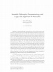 Research paper thumbnail of Scientific Philosophy, Phenomenology, and Logic: The Approach of Paul Linke