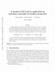 Research paper thumbnail of A product-CLT and its application in invariance principle of random projection