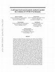 Research paper thumbnail of A self-supervised neural-analytic method to predict the evolution of COVID-19 in Romania