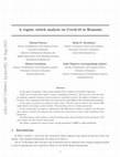 Research paper thumbnail of A regime switching on Covid19 analysis and prediction in Romania