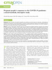 Research paper thumbnail of Pregnant people's responses to the COVID-19 pandemic: a mixed-methods, descriptive study