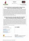 Research paper thumbnail of A intervenção federal na segurança pública da cidade do Rio de Janeiro à luz da Constituição Federal de 1988