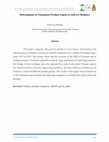 Research paper thumbnail of Determinants of Vietnamese Product Export to Asean Members