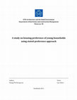 Research paper thumbnail of A study on housing preference of young households using stated-preference approach