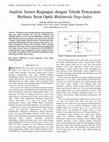 Research paper thumbnail of Analisis Sensor Regangan dengan Teknik Pencacatan Berbasis Serat Optik Multimode Step-Index