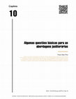 Research paper thumbnail of Algumas questões básicas para as abordagens jusliterárias