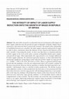 Research paper thumbnail of The Intensity of Impact of Labor Supply Reduction Onto the Growth of Wages in Republic of Srpska