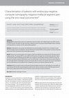 Research paper thumbnail of Characterisation of patients with endoscopy-negative, computer tomography-negative midfacial segment pain using the sino-nasal outcome test